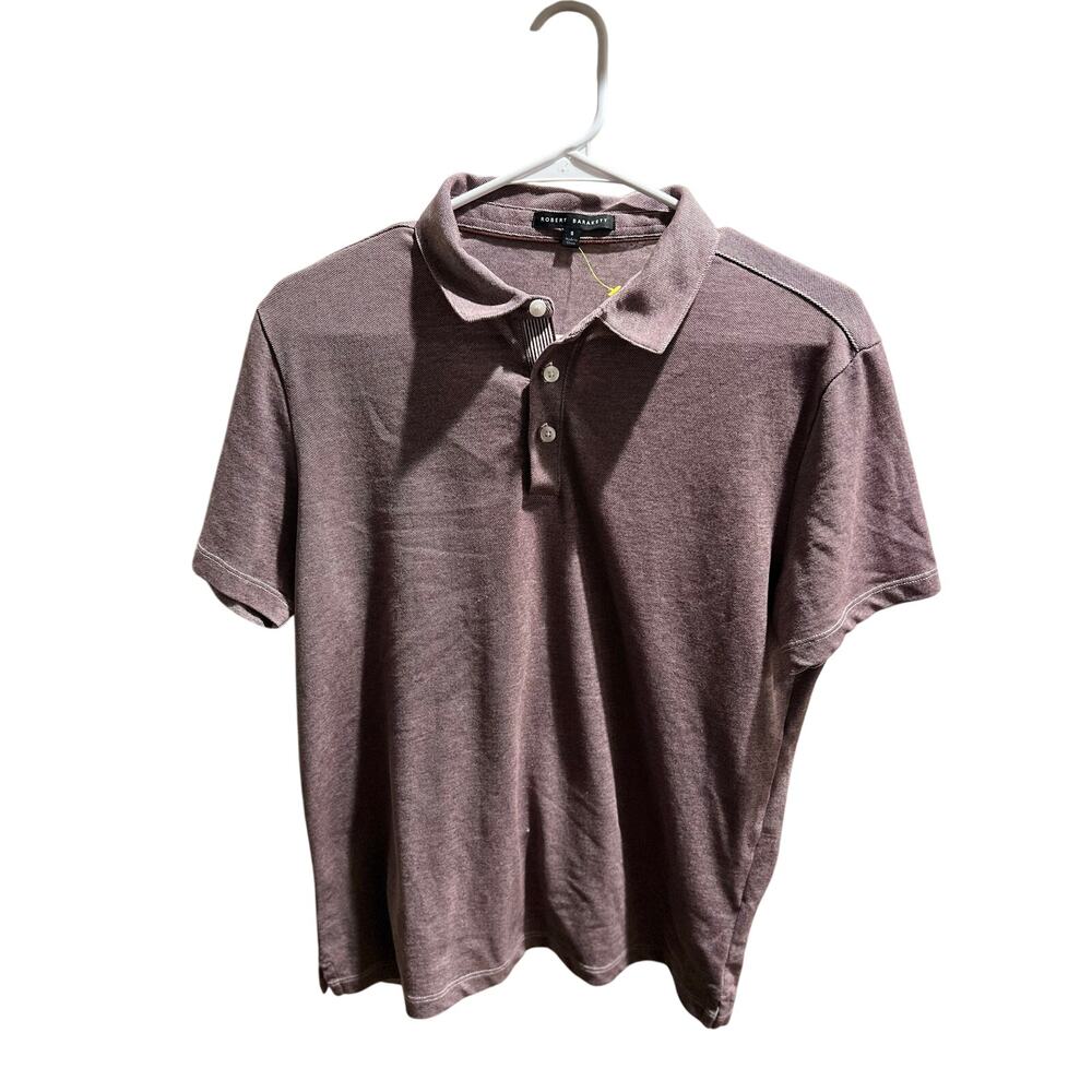 Robert Barakett Men’s Polo Shirt Small Purple Short Sleeve Casual Luxury